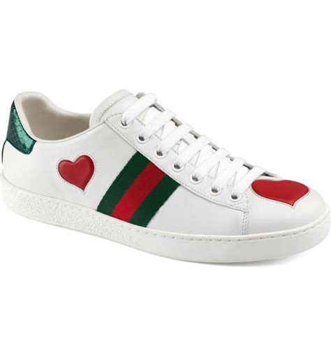 Gucci new ace heart sneakers